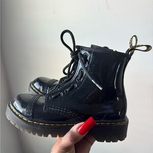 Kids Black Boots doc martens
